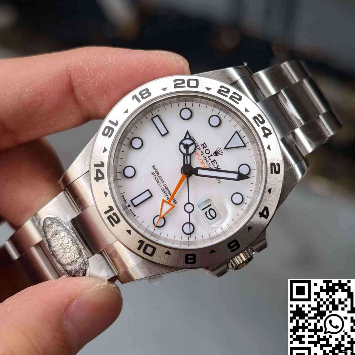 Clean White Dial Factory Steel Rolex Explorer M226570-0001 Stainless 0429